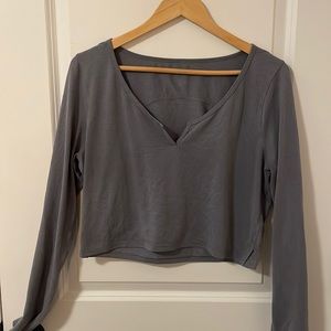 Lululemon long sleeve crop top